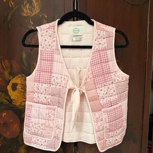 Stoosh Light Pink Quilted Vest